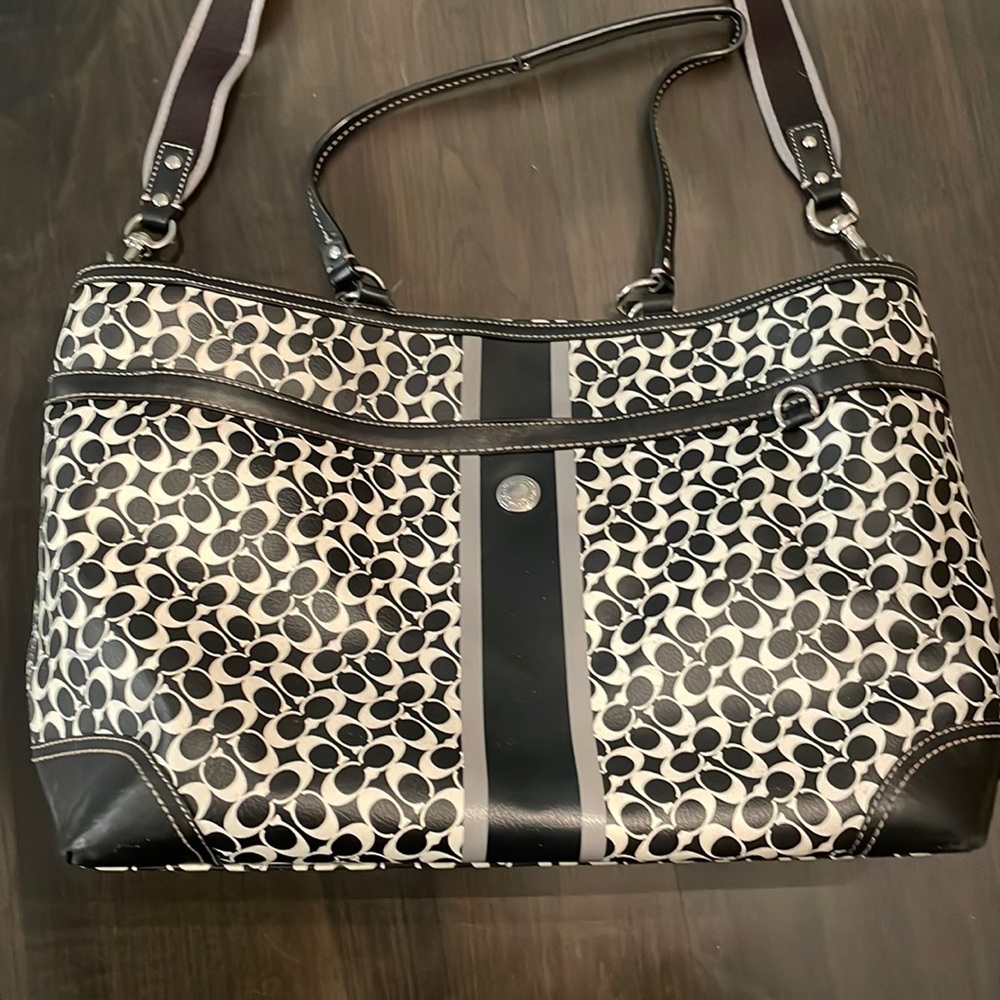 Coach Leather Diaper Bag